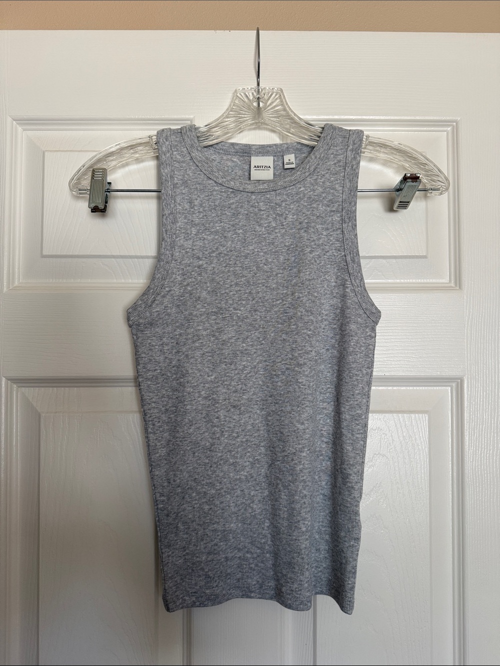 Aritzia Homestretch Heather Chrome Boombox Tank S